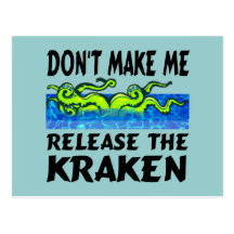 Release the Kraken Postcards