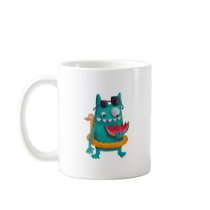 Relexed Summer Beach Monster mugs
