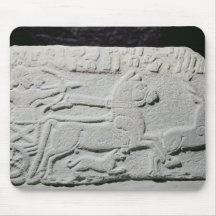 Relief depicting a deer hunt mousepads