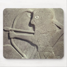 Relief depicting a hunter, from Tell-Halaf, Mousepads