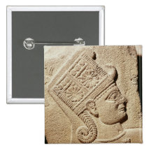 Relief depicting the head of a young prince pin