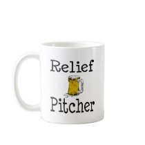 Relief Pitcher Coffee Mugs