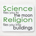 Religion and Science Atheist mousepads