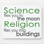 Religion and Science Atheist mousepads