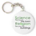 Religion and Science keychains