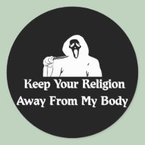 Religion Away From My Body stickers