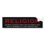 RELIGION bumper stickers