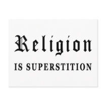 Religion is Superstition Postcards