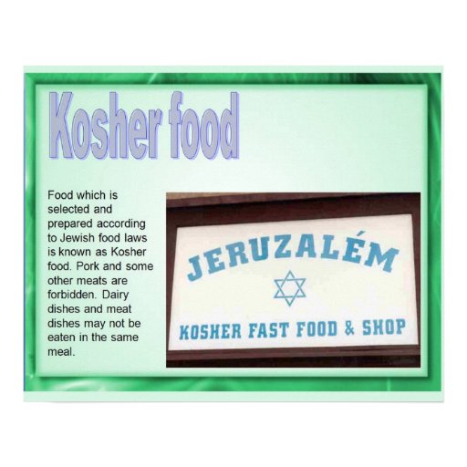 Religion, Judaism; Kosher food Poster Zazzle