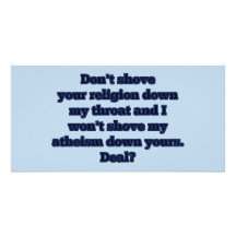 Religion VS. Atheism, part 2 Photo Card