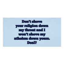 Religion VS. Atheism, part 2 Photo Card
