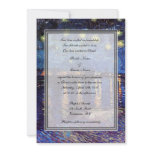 religion's wedding, van Gogh starry night Personalised Invite