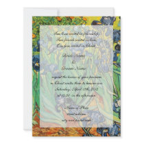 Religions wedding, Vincent van Gogh,Irises Invitation