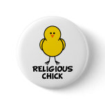 Religious Chick Pin