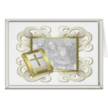 Religious Frame White Greeting Card