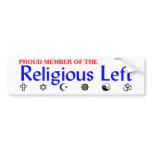 Religious Left Bumper Sticker