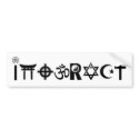 religious symbol interact bumper stickers
