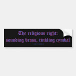 ReligRightBrassCymbal Bumper Stickers