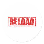 Reload! - Video Game Gamer Gaming Shoot Gun stickers
