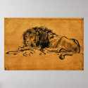 Rembrandt - At Rest Leo Poster posters