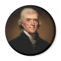 Rembrandt_Peale-Thomas_Jefferson 1 Fridge Magnets