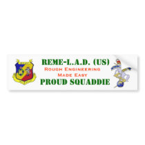 REME LAD Motor Vehicle Identification Bumper Stickers
