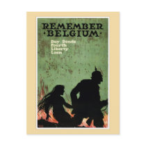 Remember Belgium propaganda Post Cards