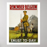 Remember Belgium (white) Posters