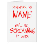 Remember My Name cards