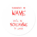 Remember My Name stickers