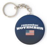 Remember November America Key Chain