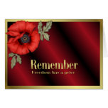 Remember Poppy Greeting Cards