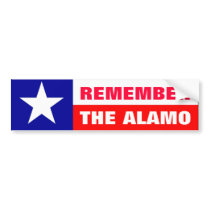 Remember the Alamo Bumper Stickers