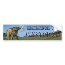 Remember the Mastodon Bumper Sticker