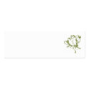 Remember This ... Rose Profile Card - Skinny business cards