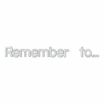 Remember to... embroidered shirt