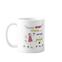 Remember Wine Counts As A Serving Of Fruit Coffee Mug