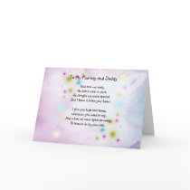 Rememberance card for baby or child