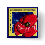 Remembering Our Heroes Veterans Day 2008 buttons