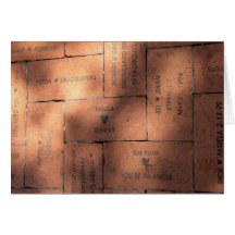Remembrance Bricks Greeting Card