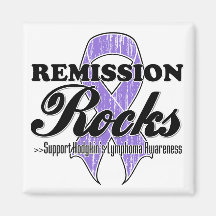 Remission Rocks - Hodgkin's Lymphoma Awareness Refrigerator Magnets