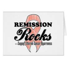Remission Rocks - Uterine Cancer Awareness Card