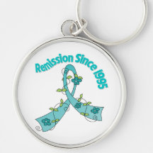 Remission Since 1995 Ovarian Cancer Keychain