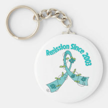 Remission Since 2003 Ovarian Cancer Keychain