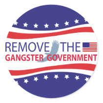Remove The Gangster Government Stickers