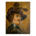 RENAISSANCE MAN OIL PORTRAIT POST CARD