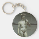 Renaissance Marble Statue of David by Michelangelo Keychain