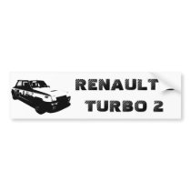 RENAULT 5 TURBO 2 PEGATINA DE PARACHOQUE