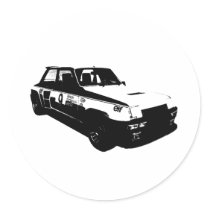 RENAULT 5 TURBO 2 PEGATINA REDONDA
