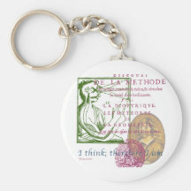 Rene Descartes Keychain